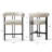 Bouclé Upholstered Counter Stool