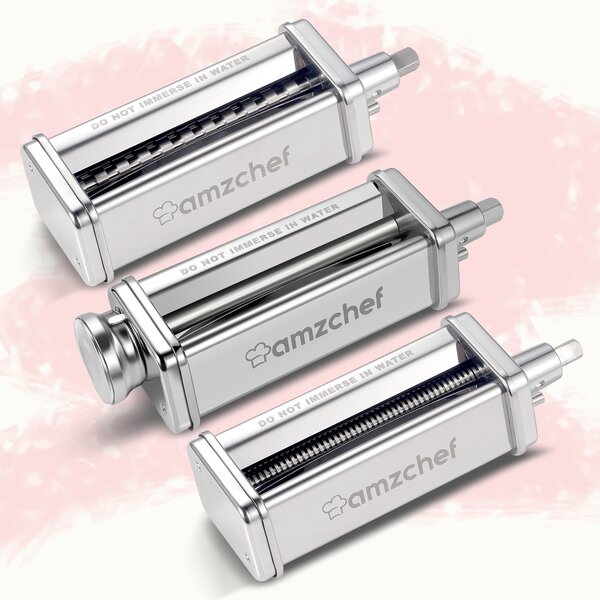 2022 3 in 1 3-Piece Pasta Roller&Cutters Attachment Set for