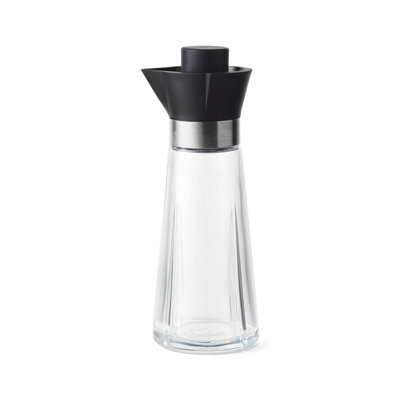 Grand / Cru, bouteilles d'huile et de vinaigre, noir / acier / transparent, 8,5 oz