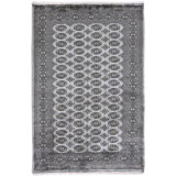 Hand-Knotted High-Quality Gray and Blue Area Rug