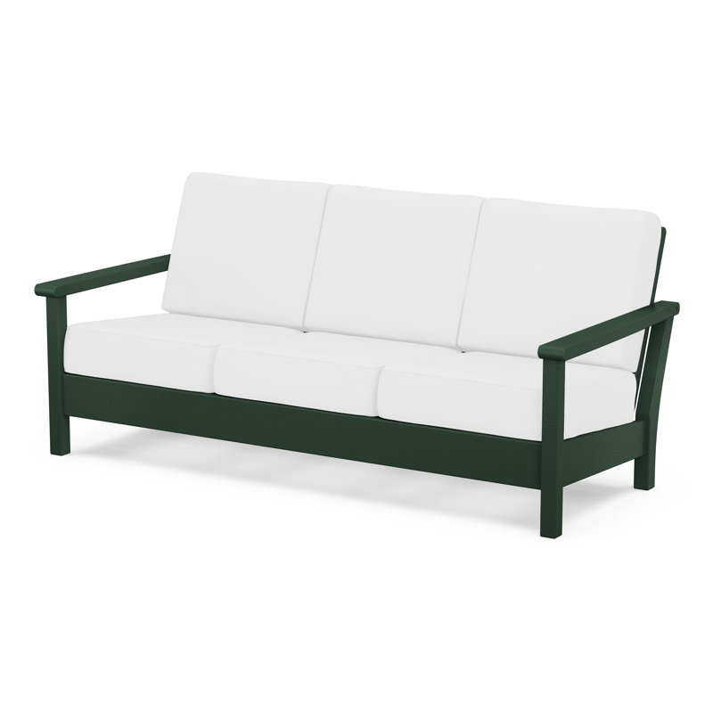 Harbour Deep Seating Sofa, Green, Natural