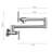Wall Mounted Pot Filler Faucet Brushed Nickel - Folding Mechanism, 360 Rotation, Brass, Double Handles For Simple Water Management, Corrosion Surface Finish Mount Functionality, Rotatable,-1404948725
