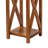 Set of 2 Solid Wood Nesting Tables Rustic Accent Side Tables with Open X-Frame Design Espresso-246741549