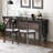 6-Piece Family Dining Room Set Solid Wood Space Saving Foldable Table And 4 Chairs With Bench For Dining Room-539789212