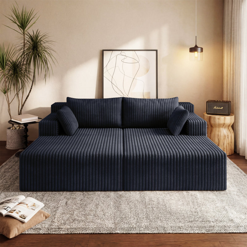 Canapé modulaire avec méridienne Cloud, Grey