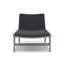 Chaise longue longue inclinable en teck 78,75 po Neécy-63791246