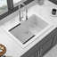 Évier de cuisine en quartz, évier de cuisine encastré en granite