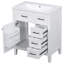 Meuble-lavabo moderne 30 po - Armoire blanche avec tiroirs et surface impeccable-2076073950-2076073947