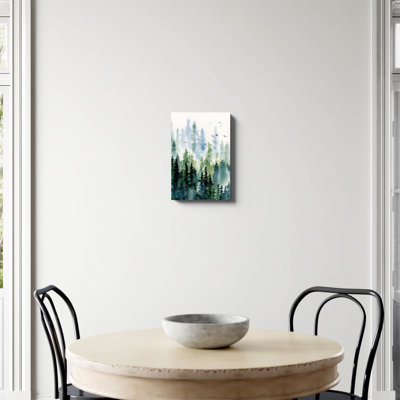 Treeline by Katrina Pete Watercolor Canvas Painting Print