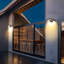 Crystopher Black Integrated LED Outdoor Wall Light Warm Light-900134214