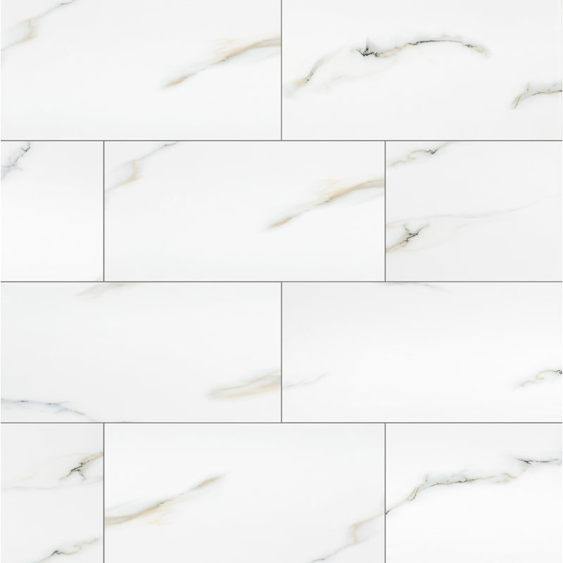 Azira Nevara 12 in. x 24 in. Stone Look Polished Porcelain Floor and Wall Tile, Nevara