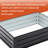 Galvanized Raised Garden Bed, Black Kit For Flower And Vegetable Planting In Courtyard 4X3x1ft Metal Planter With Support Rods Stable Outdoor Areas-862717020