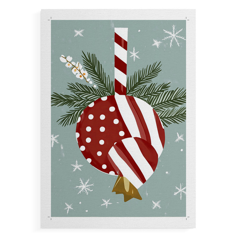 Christmas Holiday Art DCCDVI - Impression sur toile seulement - NON-CADRE, H 36 po x l 24 po