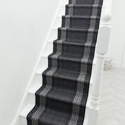 Stair Runner Geometric Flatweave Area Rug