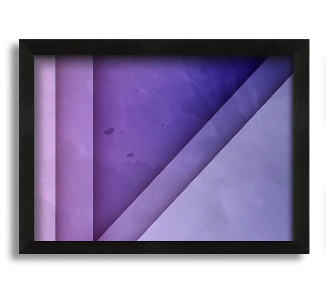 Gerahmtes Leinwandbild Purple Triangle