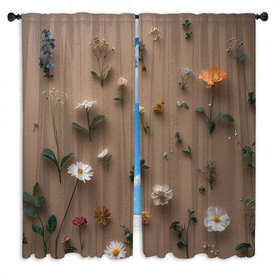 Assortiment de rideaux de fenêtre Wildflowers