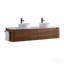 Meuble-lavabo 72 po avec lavabo, armoire murale en noyer avec porte-serviettes gratuit, lavabos doubles en céramique blanche, sans drain et robinet, pré-assemblé-1336871092-1336871094