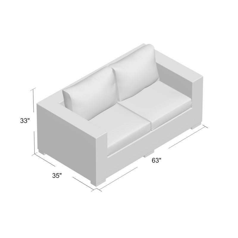 Espresso Red Wicker and Metal Outdoor Patio Loveseat