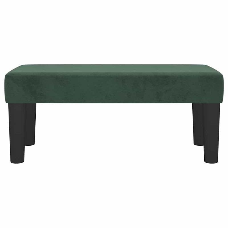 Upholstered Bench, 30 cm H x 70cm W x 30cm D, Dark Green