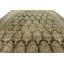Tapis traditionnel brun et vert clair 14 x 22 po Anatolian