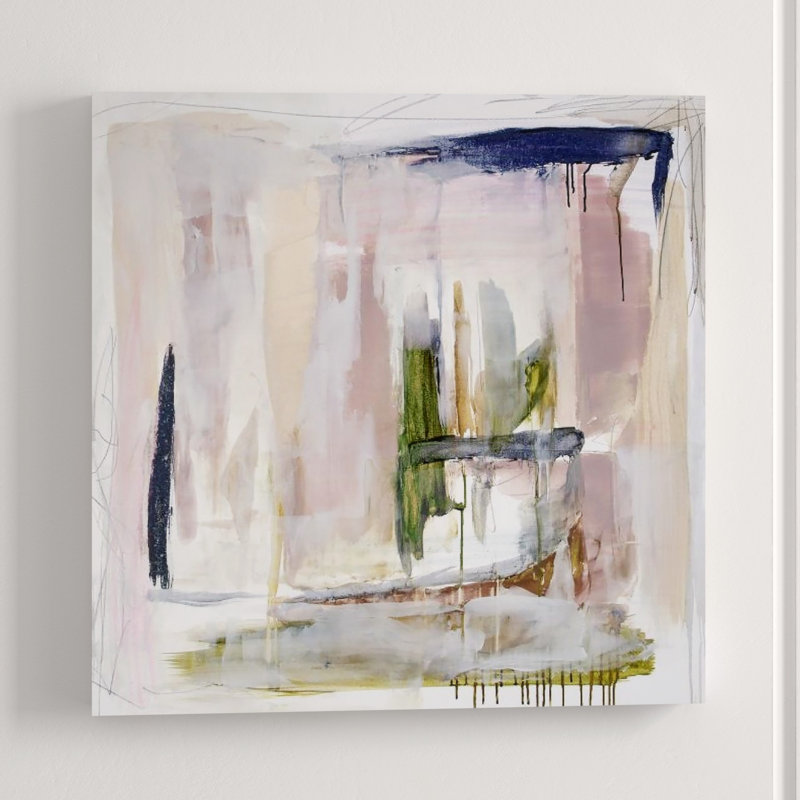 Lavender Spring II Painting by Mia Malcolm Studio, Glass Coat, 30" H x 30" W