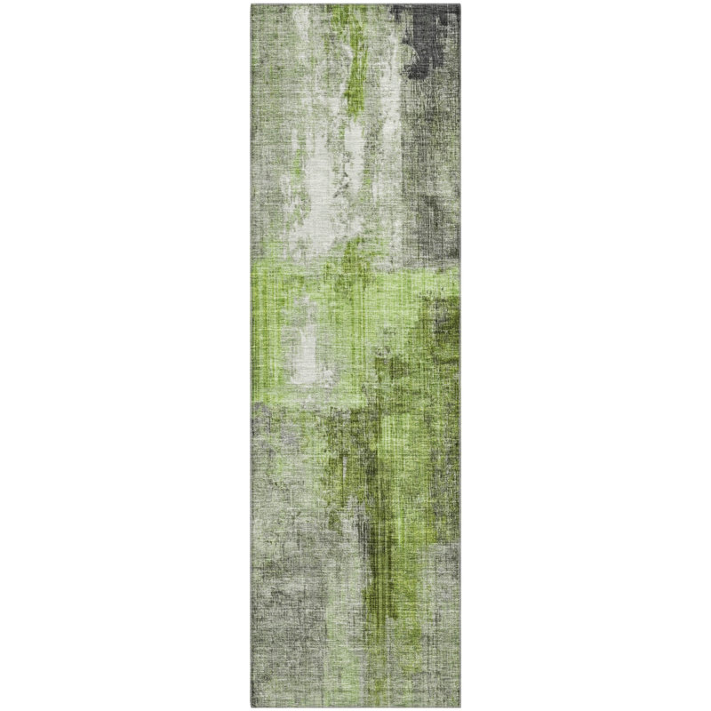 Premium Machine Washable Bucz AMF1759 Modern Rug, Runner 2'3" x 7'6"