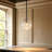 Vulpecula 1 - Light Glass Globe Pendant With Clear Hammered Glass-1798754861