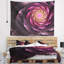 Tapisserie d'art numérique mauve fleur fractale-28488156