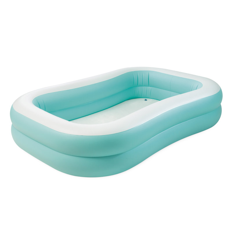 Intex Aqua Swim Center Family Pool, Age: 3+, 7.5' L x 4.83' W x 18" H, Teal