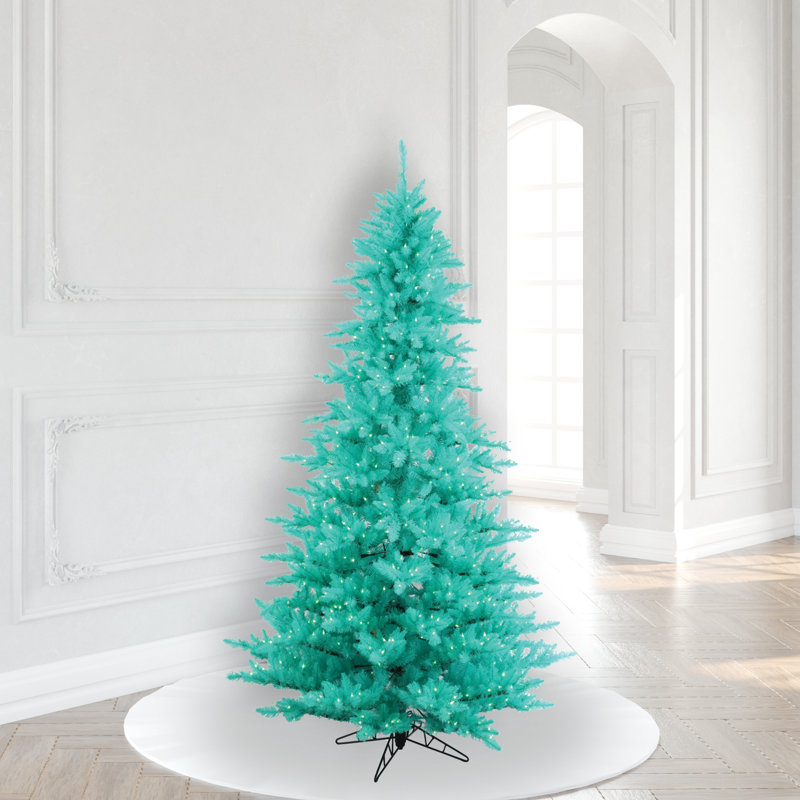 Lighted Artificial Fir Christmas Tree, 6.5' H