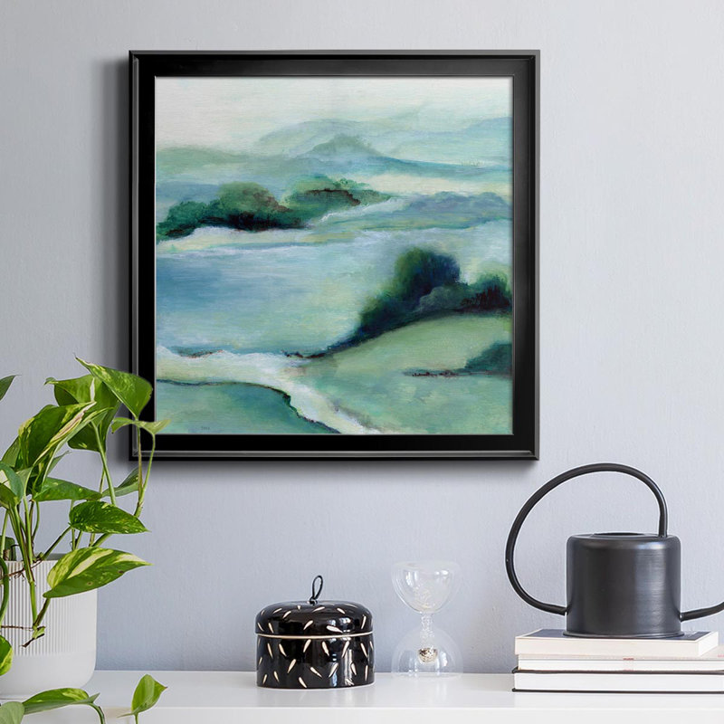 «Lush Valley II», reproduction d'art sur toile encadrée, H 30,5 po x l 30,5 po x P 1,5 po, Noir