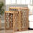 Acacia Wood Two Piece Nesting Tables