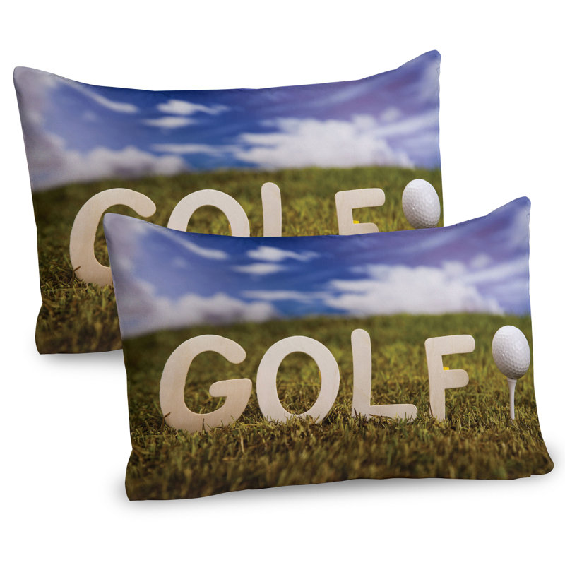 Ensemble de 2 taies décoratives de golf Ambesonne, H 20 po x l 36 po