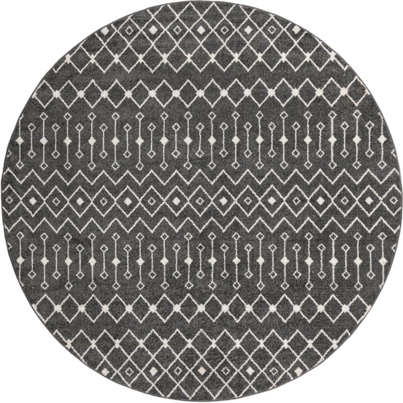 Abstract Indoor Rug, Round 10'