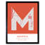 Memphis Tennessee United States City Map - Single Picture Frame Typography
