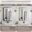 Miroir à pharmacie encastré ou à fixation murale avec lumière à intensité variable et douille Hartli-1475871007-1475871006-1430189022