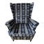 Velvet Wingback Chair