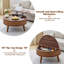 Table basse à plateau relevable avec rangement, tables basses rondes cannelées-628645774