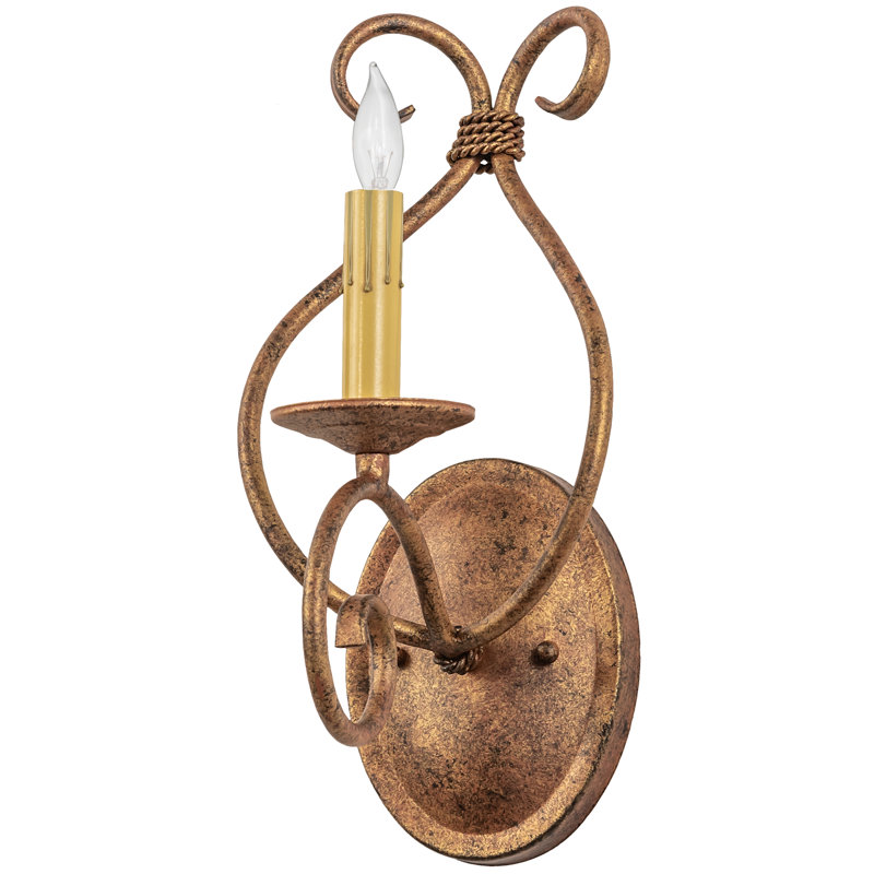 Aneika Steel Candle Wall Light