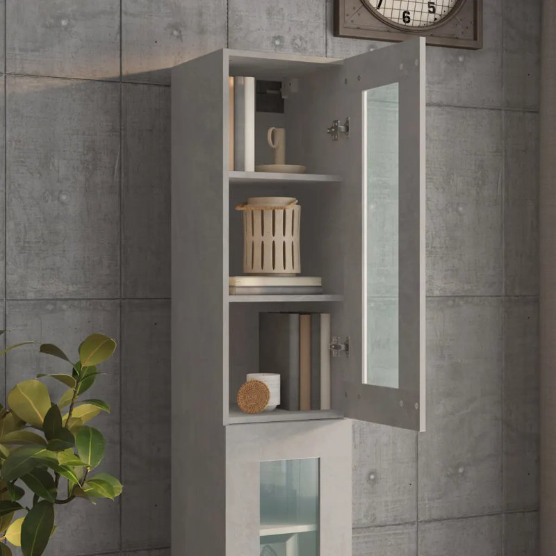 Jodeane Accent Cabinet, Concrete Grey