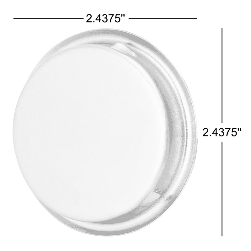 Easy Snap in Closet Sliding Door 2 1/8" Centre to Centre Finger Pull Multipack, Satin Nickel