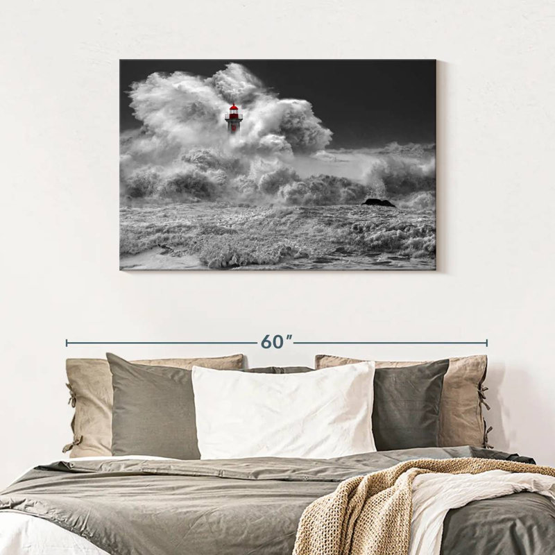 Rough Sea Canvas Print, 30" H x 45" W x 1.25" D