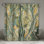 Rideau de douche floral - Motif de décor de salle de bain Art Déco