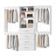 Système de garde-robe modulaire, conception polyvalente et personnalisable pour un rangement et une organisation efficaces-124865264