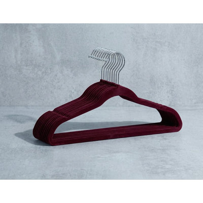 Hanger Set 10Pk Velvet Black