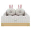 Lit simple mignon au sol avec lattes de soutien, lit plateforme tapissier en velours avec coussins et sacs de rangement-1855063365