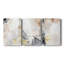 Indigo Blush and Gold I - Toile tendue sur mesure avec châssis - 3 pièces-1652235805