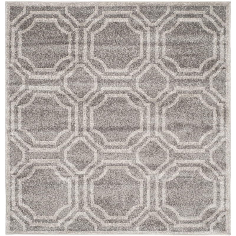 Amherst Performance Geometric Rug, Square 5'