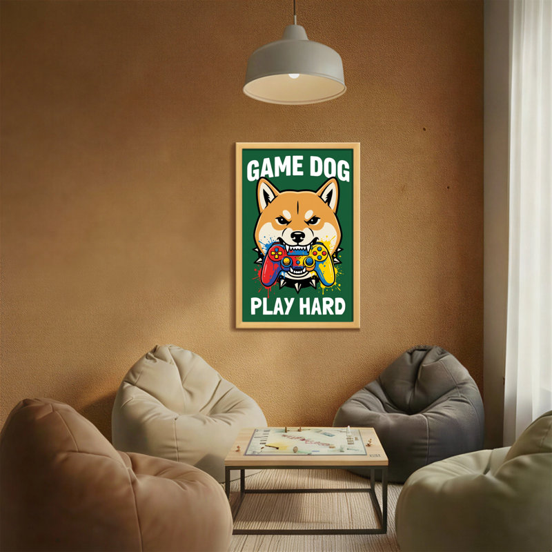 Animals Game Dog Play Hard Controller Art