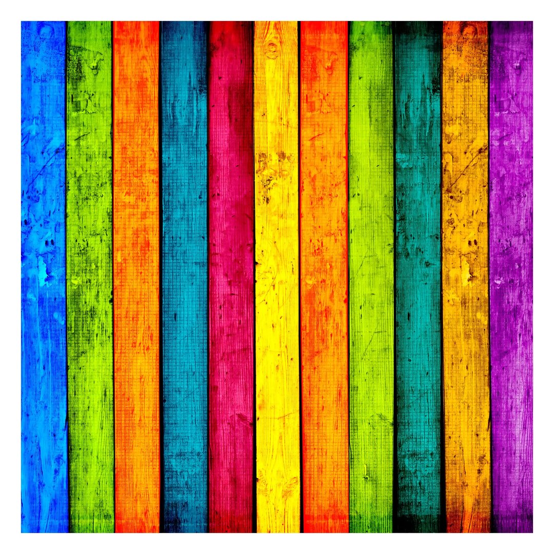 Strukturierte Tapete Colourful Palisade 2,4 m x 240 cm